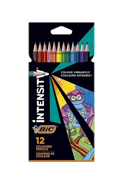 Bic BIC Intensity colored pencils, ultra-resistant lead, pack of 12 pieces