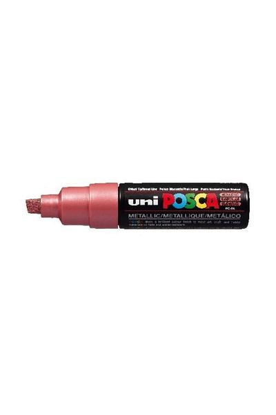 Uni Posca PC-8K Painting Marker 8 mm Chisel Tip METALLIC RED