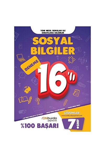 Onburda Yayınları 7. Sınıf Sosyal Yeni Nesil Branş Denemeleri / Kolektif / ON...