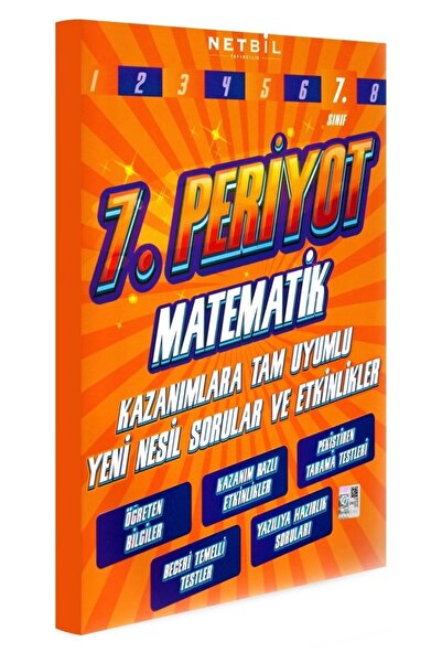 Netbil Yayınları Netbil 7. Sınıf Matematik Periyot Etkinlikli Soru Bankası Sürpriz Hediye