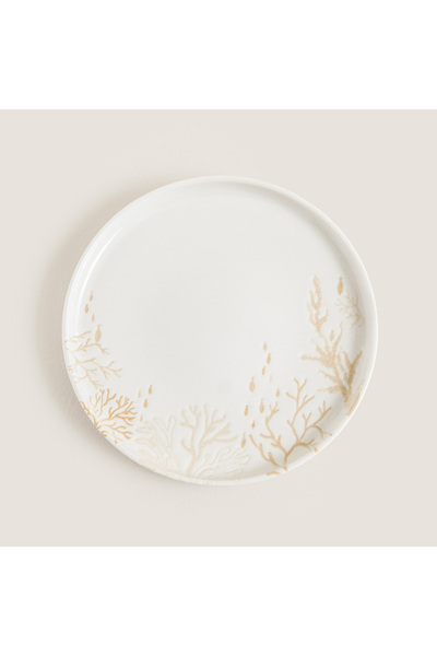 Chakra Mely Pasta Tabağı 20 Cm Krem-Bej