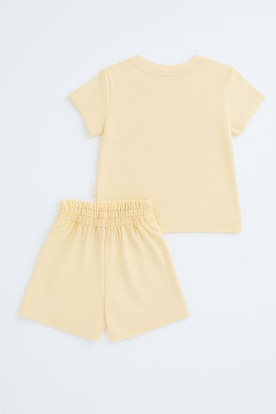 ZİMBOO Baby Girl Set Rabbit Printed 2-Piece Set