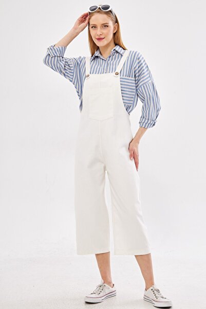 armonika Weißer Gartenarbeitsoverall für Damen ARM-20K 001117