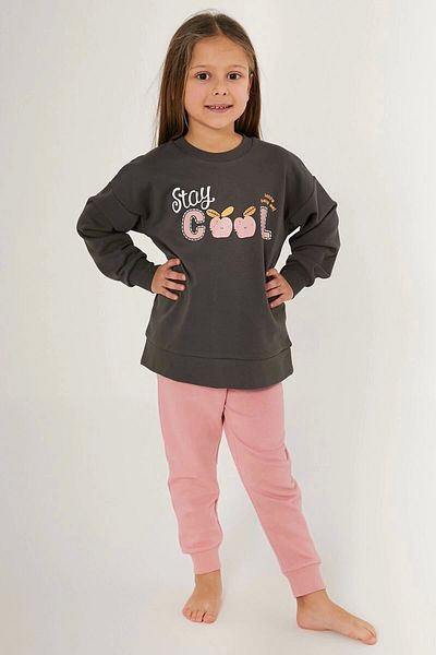 Rolypoly Σετ φόρμας για κορίτσια Stay Cool Dark Grey