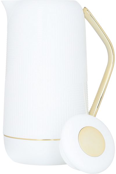 Alsaif Gallery Glory Rawa Thermos White And Gold 1 Liter