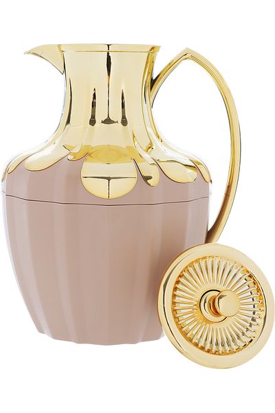 Alsaif Gallery Shaden Thermos, Light Brown And Golden, 1 Liter