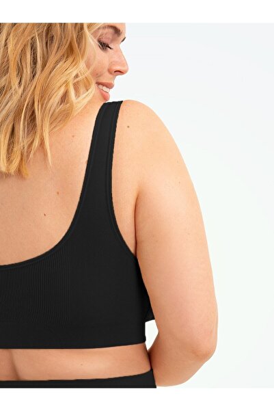 MİSTİRİK Panax Модель Зручний м'який бюстгальтер на бретельках з підкладкою Чорний колір0351