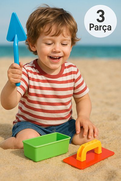 TOYFEST Toy Spatula And Brick Sand Mold Sea Beach Set