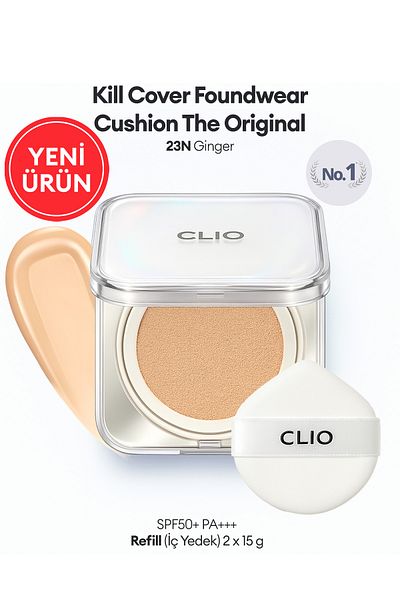 CLIO Matte Finish Kill Cover Founwear Cushion the Original Refill (23N Ginger) Spf50 Pa