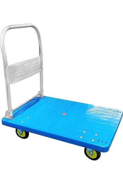 POWER INDUSTRIAL Power Industerial Trolley Folding Platform Heavy Duty Soundless Wheels 400kg 60 * 90cm Blue