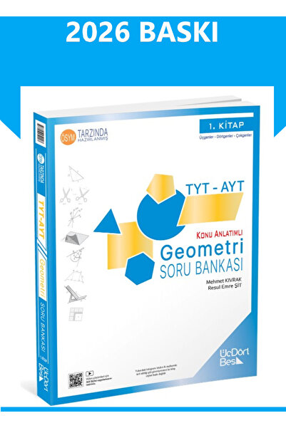 Üç Dört Beş Yayıncılık Üç Dört Beş Yay Tyt Ayt Geometri