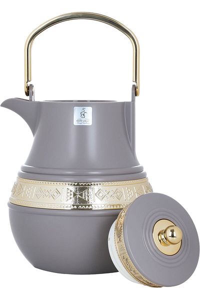 Alsaif Gallery I Hope For A Two-Piece Gold Cappuccino Thermos Set