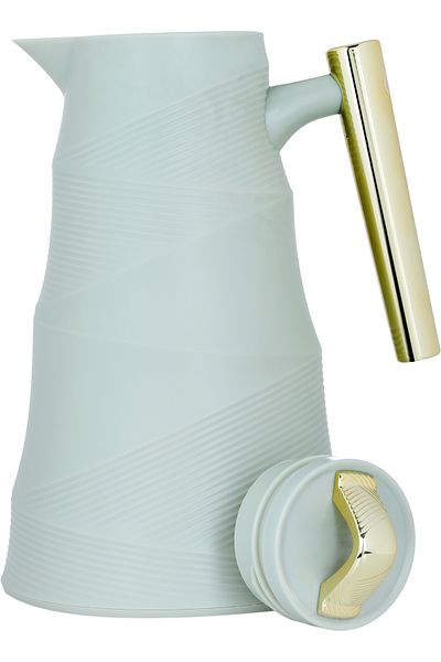 Alsaif Gallery Glory Pistachio Green Thermos Golden Hand 1 Liter