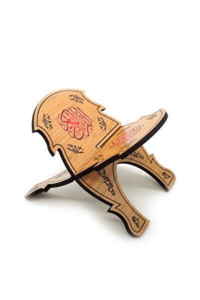 Bemenda Masaüstü Hat Yazılı Ahşap Rahle