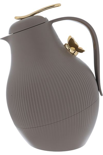 Alsaif Gallery Dora Cappuccino Butterfly Gold Thermos 1 Liter