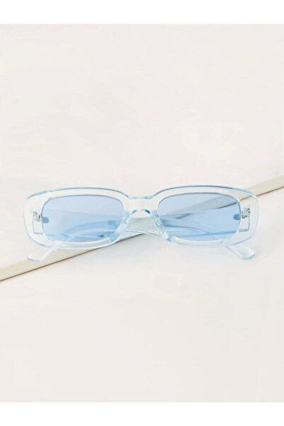 Mathilda Aksesuar Vintage Transparent Blue Sunglasses
