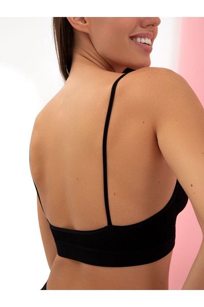 MİSTİRİK Model Pisun Curea frânghie țesătură tricotată Bustier Corset Sutien sport Corset Bretele subțiri Culoare neagră