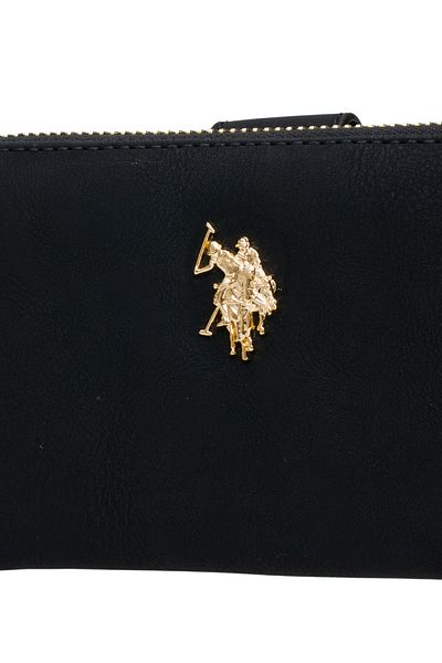 U.S. Polo Assn. Черна дамска чанта тип клъч USC25739