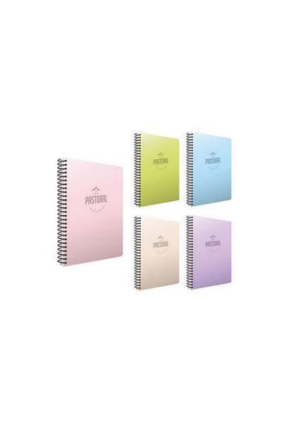 Gıpta Pastoral 60 Yp. A4 Spiral Pp. Cover Notebook 3 Checkered 2 Lines