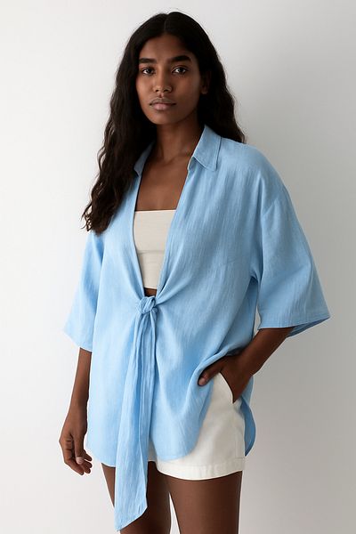 My Blog Cămașă kimono de in Blue Flam