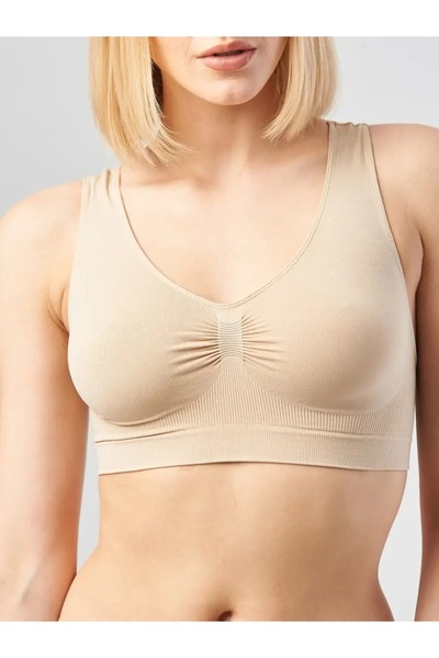 MİSTİRİK Rosella Model Kalın Askılı Büstiyer Spor Rahat Toparlayıcı Korse Sütyen Beyaz Renk