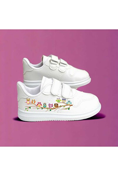 lias desing bufnițe colorate cu imprimeu pantofi sport pentru copii cu bandă ...