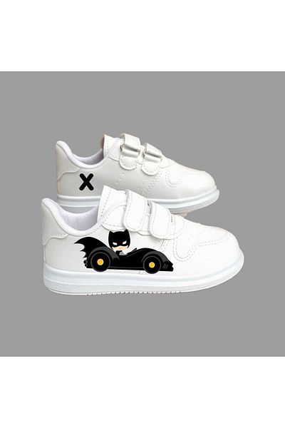 LİASSHOES Adidași pentru copii cu cărucior imprimat Batmanova - Pantofi sport școlari