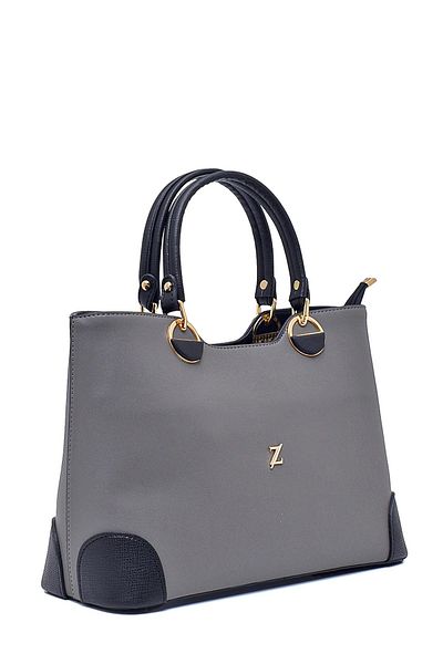 Zühre Z0013 Μοντέλο Γκρι/Μαύρη Τσάντα Tote