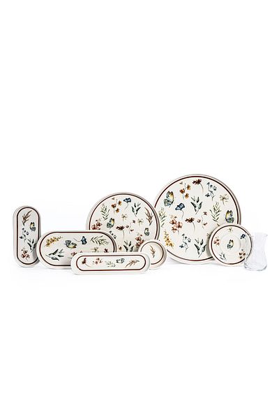 Maxx Doria Butterfly 6-Person Breakfast Set - 28 Pieces Pa2040