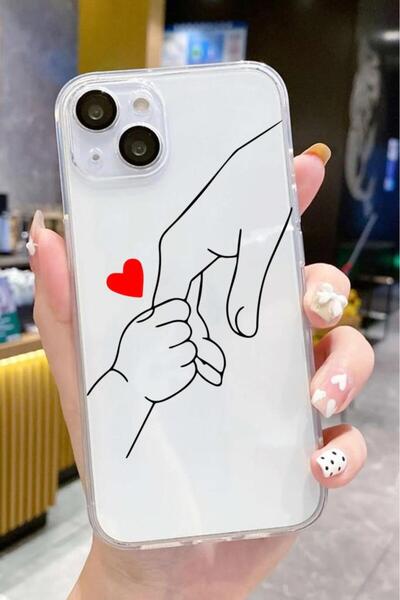 3GEN CASE İphone 15 Uyumlu Lüx Desenli Şeffaf Silikon Kılıf