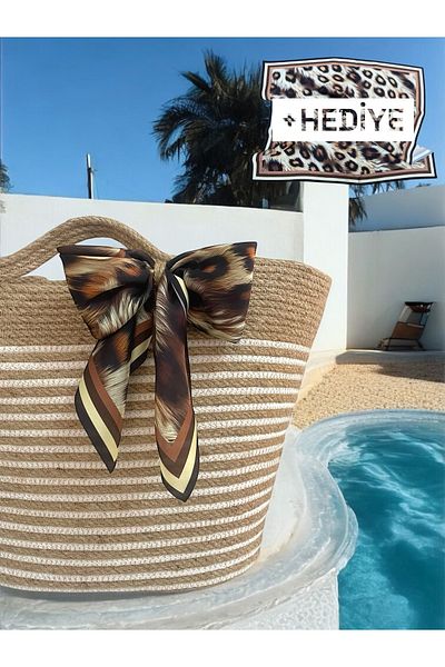 ATELIER Beach Bag, Straw Bag, Handbag, Daily Bag, Designer Bag