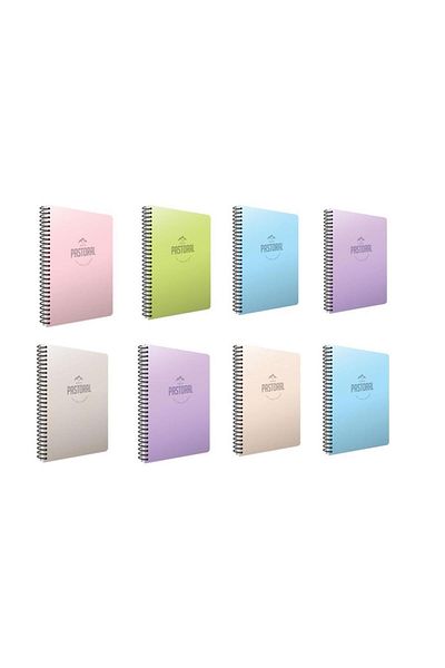 Gıpta Pastoral 60 Yp. A4 Spiral Pp. Cover Notebook 4 Checkered 4 Striped