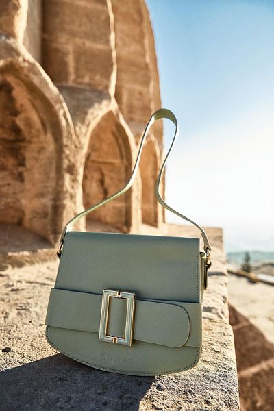 Zühre Mint Colored Handbag - Accessory Detailed Z0005