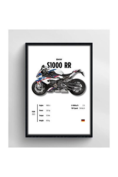 Thetic BMW S1000 RR 2023 Motosiklet Poster – Yüksek Hız ve Güç Estetiği - PRE...