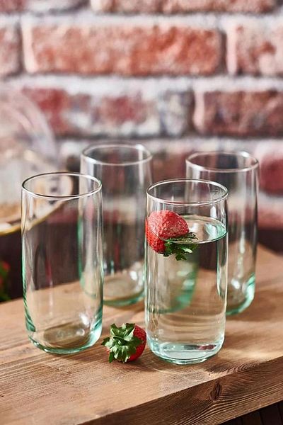 Paşabahçe 420805 Aware Set of 4 Green Soft Drink Glasses - 365 ml