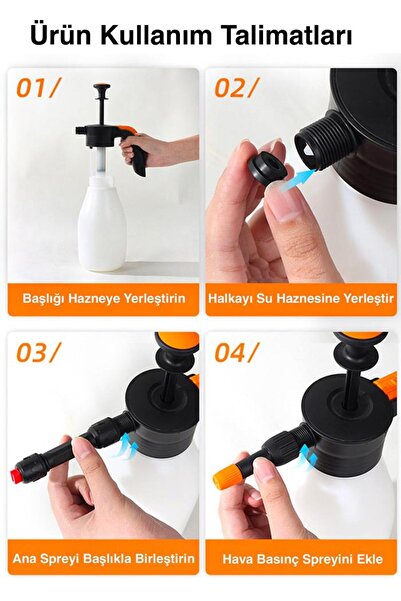 coofbe 1.5lt Yüksek Basınçlı Araç Yıkama Köpük Makinası Oto Yıkama Pompası Basınçlı Köpük Pompası