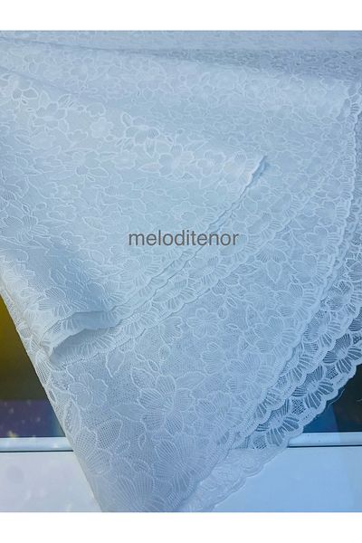 TNR Luxury Pvc Round Oilcloth Tablecloth with Guipure Lace Look Self Pattern 152cm