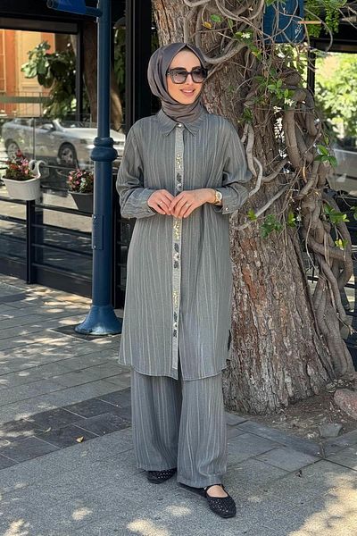 FUAT GÜRSEN Piping Bead Embroidered Double Suit