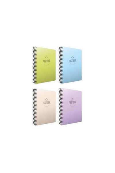 Gıpta Pastoral 72 Yp. A4 Spiral Pp. Cover Notebook 2 Checkered 2 Striped