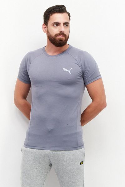Puma Men Sportswear Fit Short Sleeve Training T-Shirt, Grey