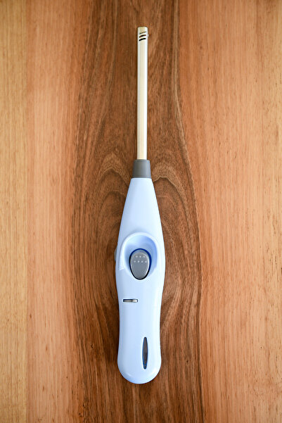 Hagen Doldurulabilir Uzun Mutfak Çakmağı Kamp Ocak Çakmağı Mangal Çakmağı Premium Mavi Çakmak