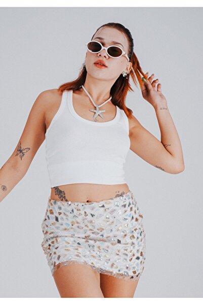 REFFİ MOZAİK DESEN ETEK ( FERMUARLI )