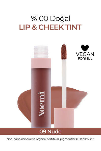 Noemi %100 Doğal Lip & Cheek / Tint - Besleyici Özellik - Doğal Bitişli - 09 ...