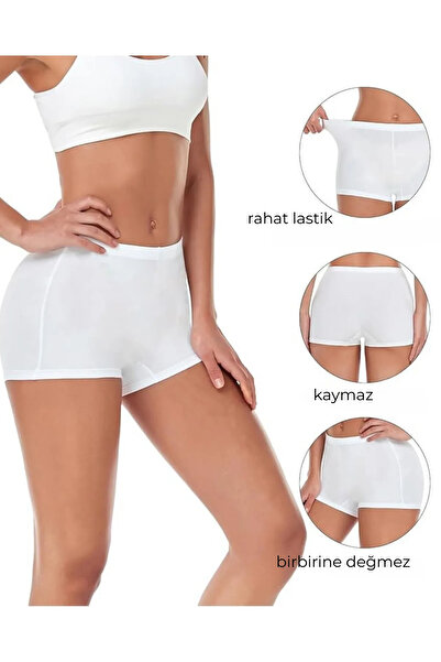 BUTİK1AVM Γυναικεία εσώρουχα Boxer 3 πακέτα βαμβακερά εσώρουχα