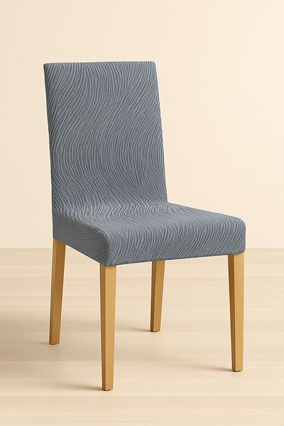 Özlü Home Κάλυμμα καρέκλας Jacquard, Ελαστικό, Ελαστικό κάλυμμα καρέκλας, 1 τεμάχιο γκρι