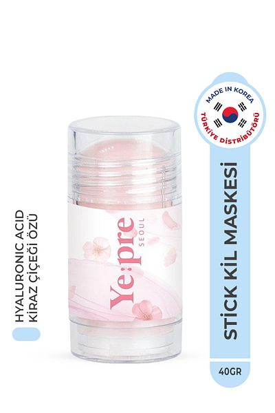 Ye:pre Cherry Blossom Mud Stick Mask Moisturizing Hyaluronic Acid Clay Mask Korea 40g