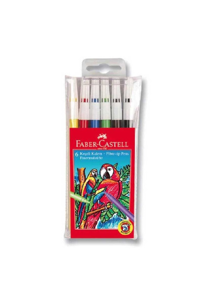 Faber Castell Faber 6 Renk Yıkanabilir Keçeli Kalem 671551060