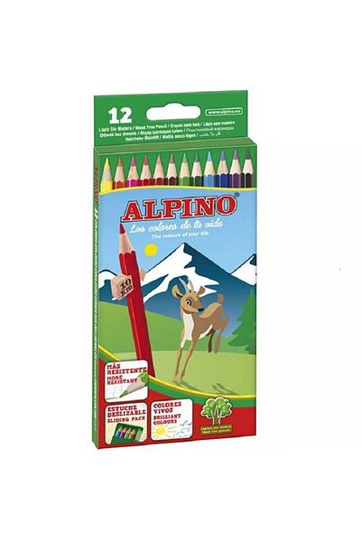 Alpıno 12 Color Dry Paint 1/1 Full Size Al-10654