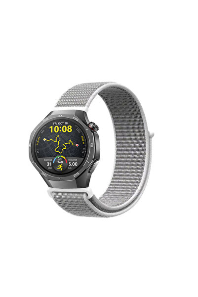 KRETON Huawei Watch GT5 PRO (46mm)  Uyumlu Spor Kumaş Desenli Cırt Cırtlı Kor...
