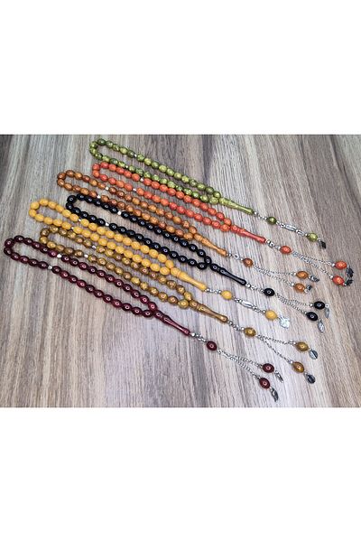 TABASAFE 5 Pieces of Plastic Quality Kuka Model Men's Prayer Beads Set of 33